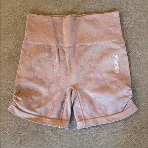 Gymshark Blush Camo Shorts